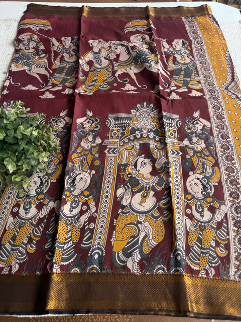 Kalamkari chennuri silk Saree