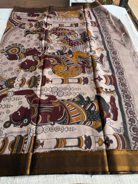 Kalamkari chennuri silk Saree