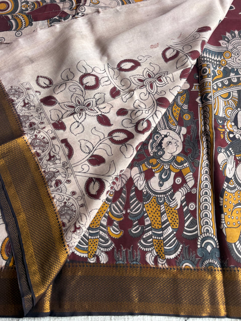 Kalamkari chennuri silk Saree