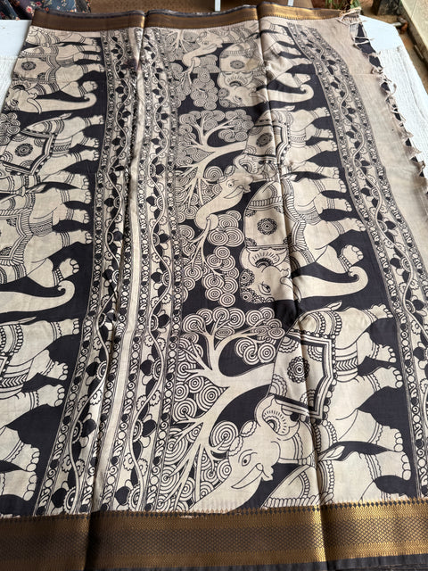 Kalamkari chennuri silk Saree