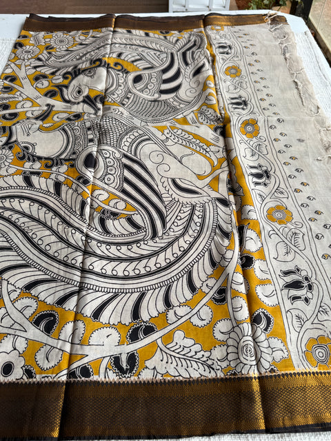 Kalamkari chennuri silk Saree