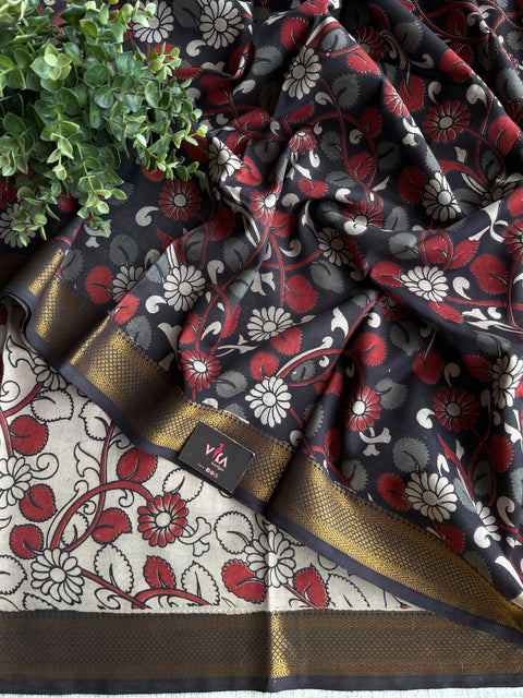 Kalamkari chennuri silk Saree