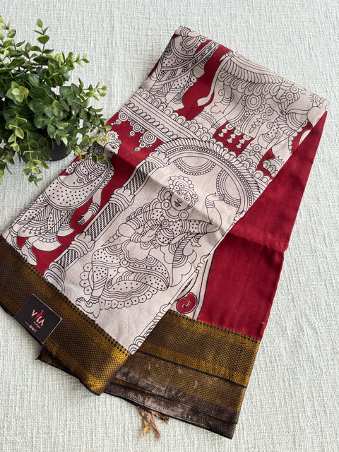 Kalamkari chennuri silk Saree