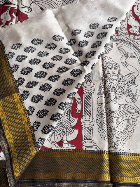 Kalamkari chennuri silk Saree