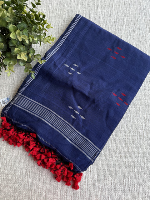 Bhutta weaving mul cotton saree