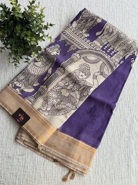 Kalamkari chennuri silk Saree