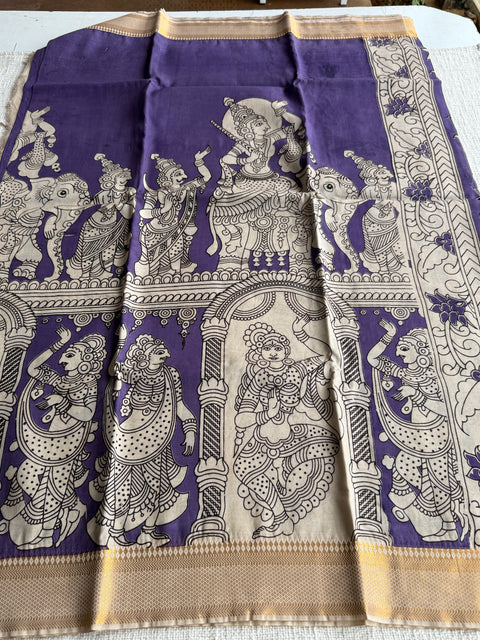 Kalamkari chennuri silk Saree