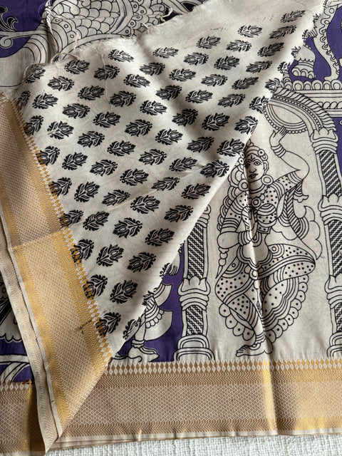 Kalamkari chennuri silk Saree