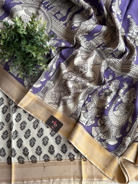 Kalamkari chennuri silk Saree