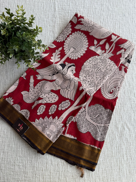 Kalamkari chennuri silk Saree