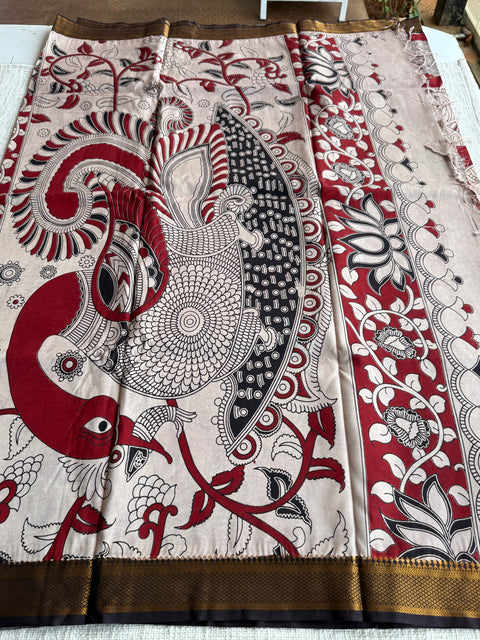 Kalamkari chennuri silk Saree