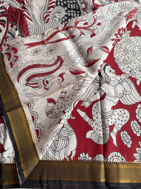 Kalamkari chennuri silk Saree