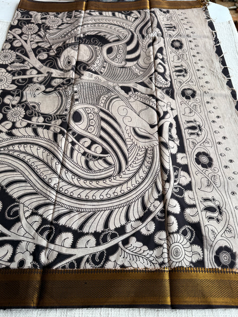 Kalamkari chennuri silk Saree