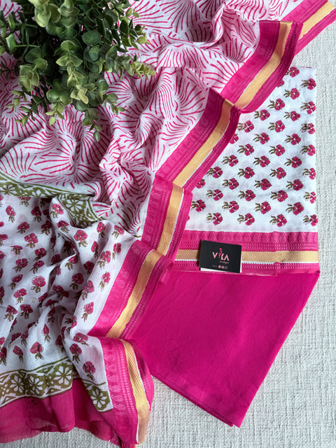 Printed cotton salwar suit material