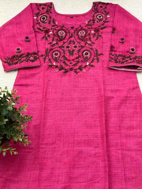 Hand Emb Vikhadi cotton kurti