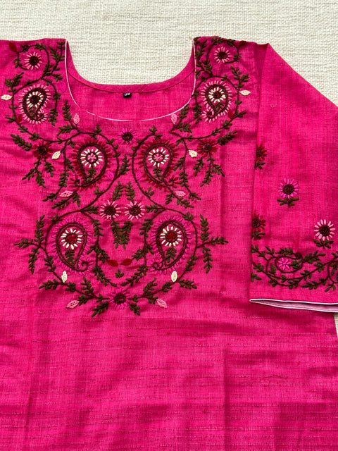 Hand Emb Vikhadi cotton kurti