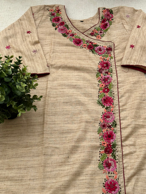 Hand Emb Vikhadi cotton kurti