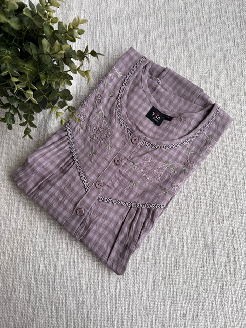 L and XL size emb cloud cotton nighty