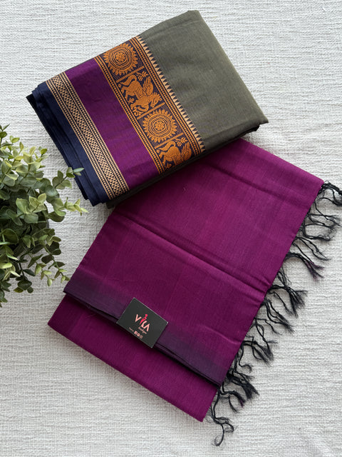 Mangalgiri Cotton Saree with blouse