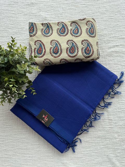 Mangalgiri Cotton Saree with blouse