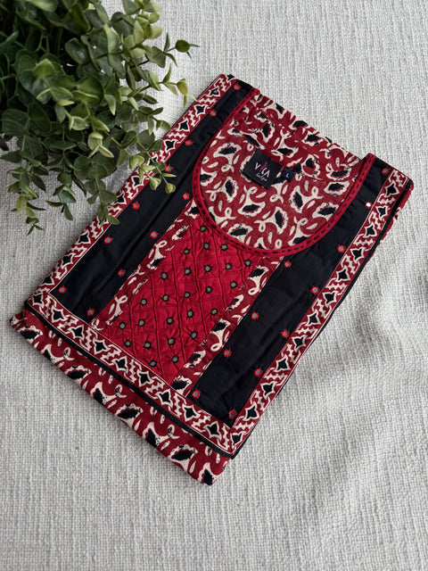 L Size printed cotton nighty