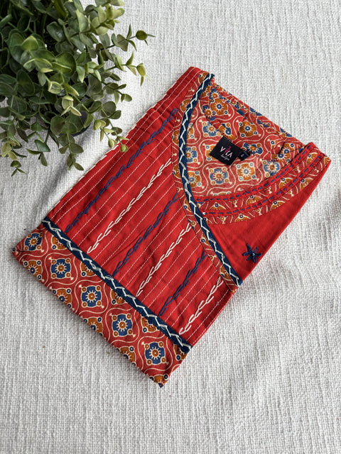 L Size printed cotton nighty