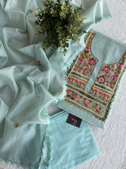 French knot kota cotton suit material