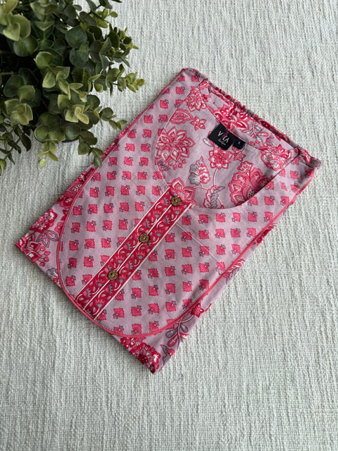 L size printed cotton Nighty