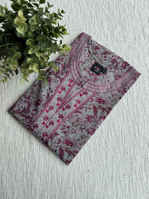 L size printed viscose cotton Nighty
