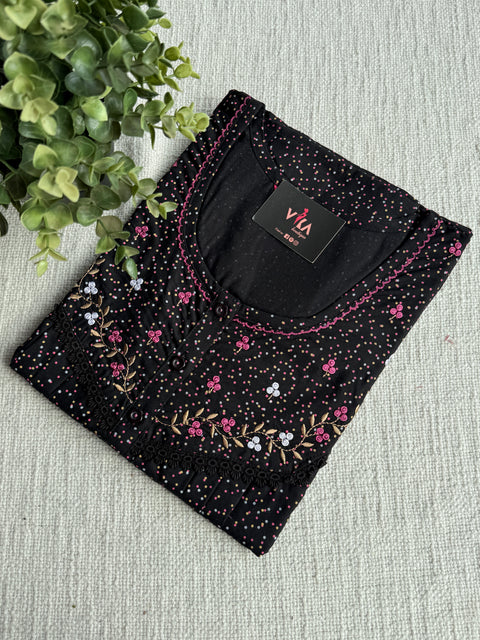L and XL Size printed poly cotton nighty