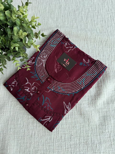 L size printed Alpine nighty