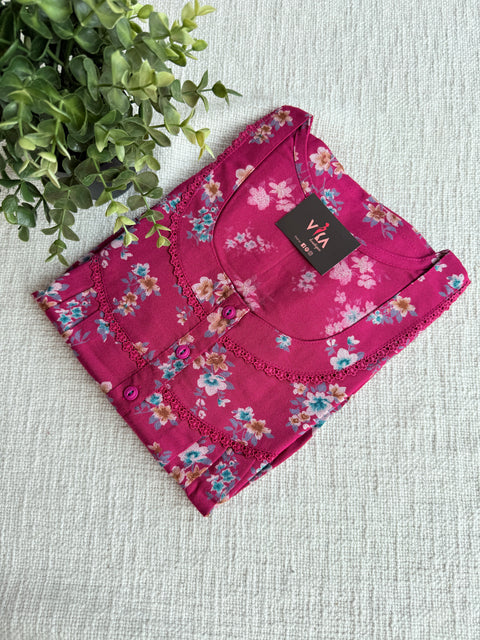 L and XL size printed Alpine nighty