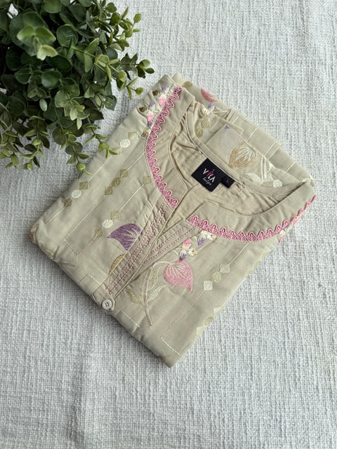 Celebrity cotton Emb nighty