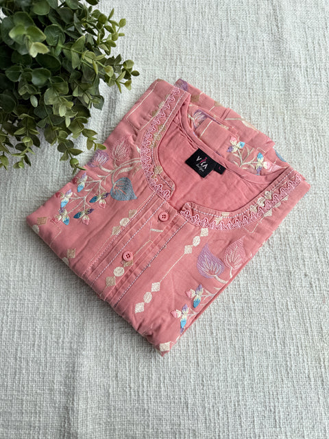 Celebrity cotton Emb nighty