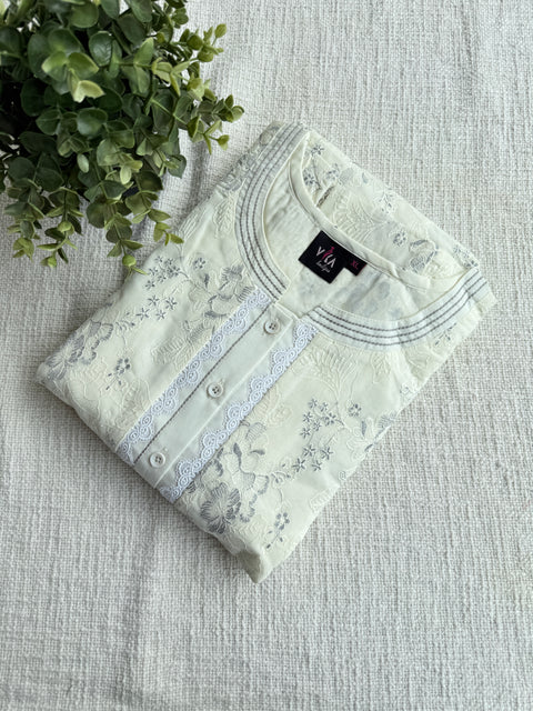 XL size Celebrity cotton Emb nighty