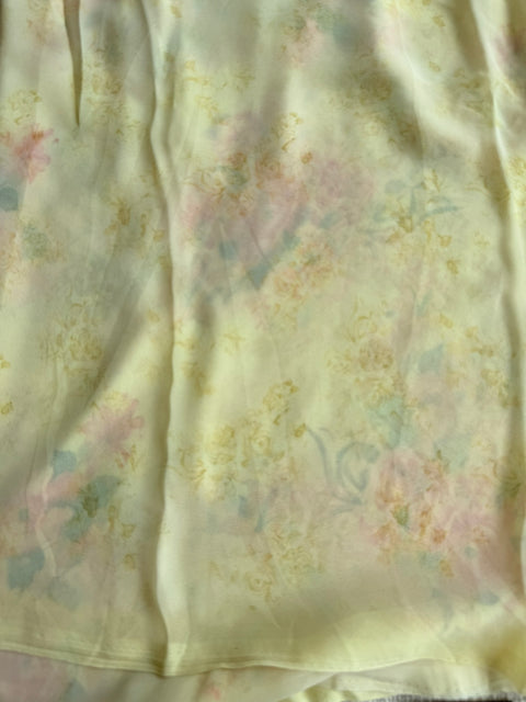 Floral printed georgette saree