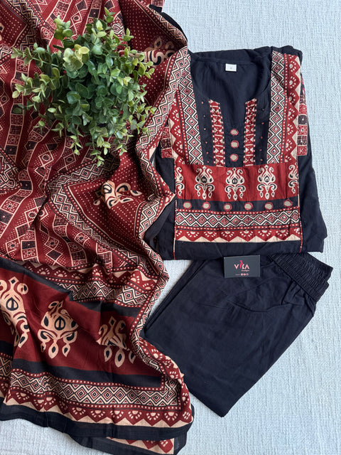A line pure cotton Ready suit set