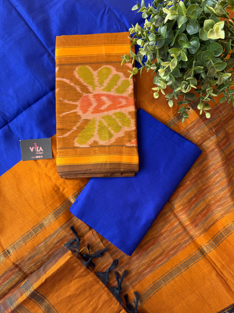 Pochampally poly cotton suit set