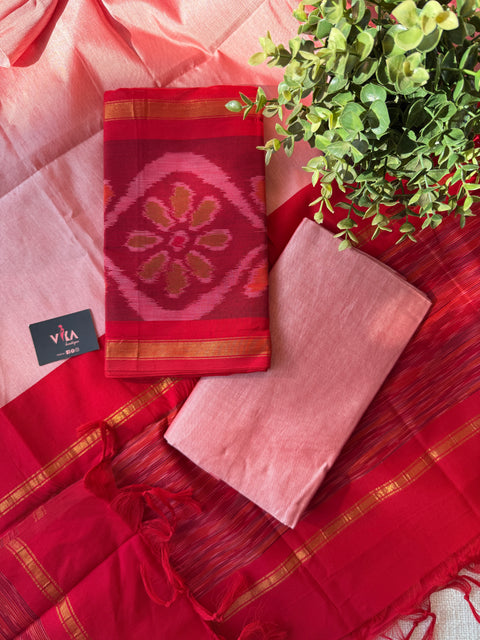 Pochampally poly cotton suit set
