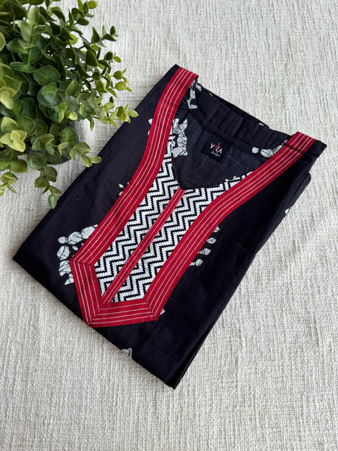 L size printed cotton nighty