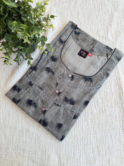 XXL size printed italian cotton Nighty
