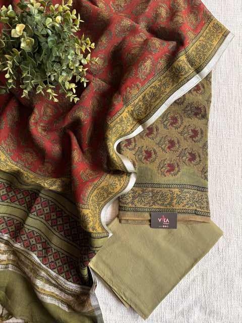 Pure linen suit set material