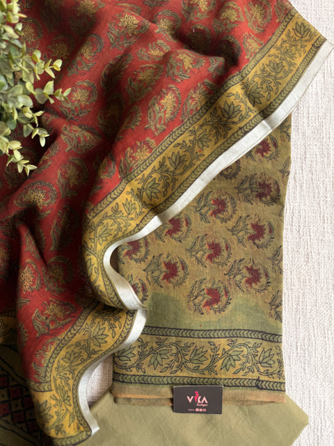 Pure linen suit set material