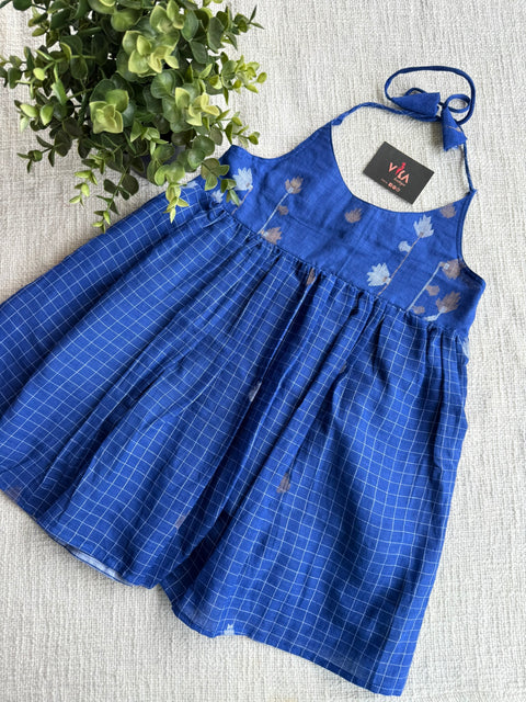 Jamdani cotton kids frock