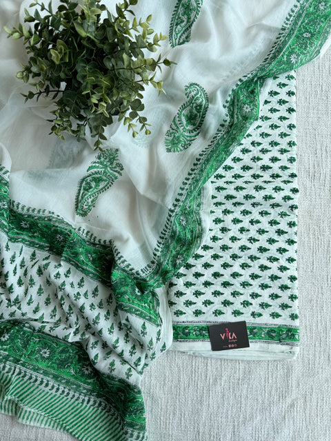 Hand block pure cotton suit set