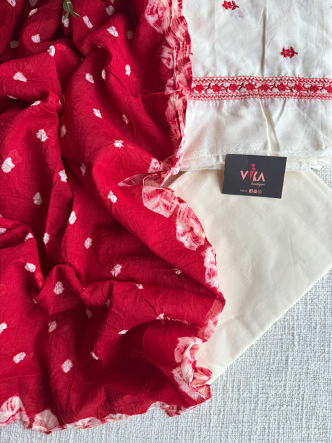 Embroidery cotton salwar material