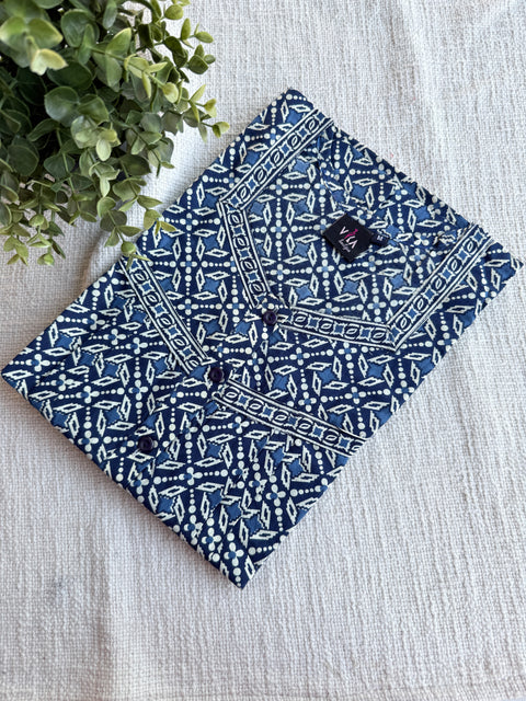 M size printed cotton nighty