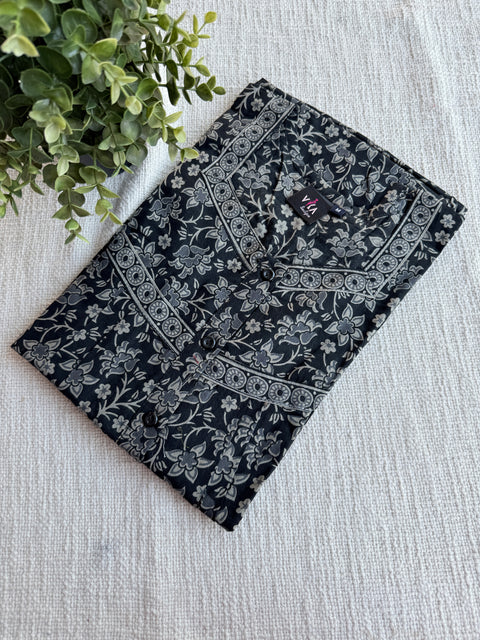 M size printed cotton nighty