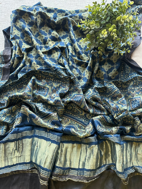 Cotton set with modal silk dupatta