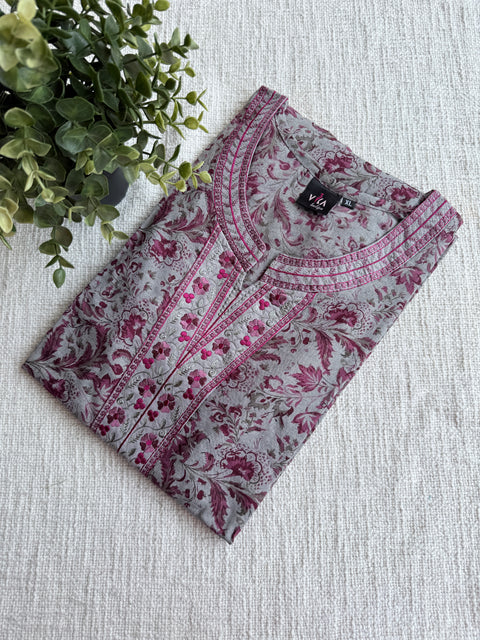 XL size printed poly viscose Nighty
